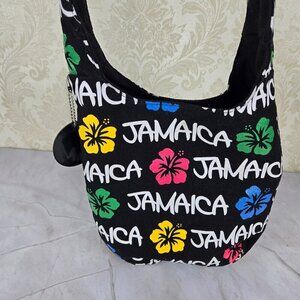 Robin Ruth "Jamaica" Canvas Crossbody Shoulder Bag Multi Color Floral Graphics